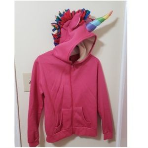 Unicorn Rainbow Hoodie Costume, Cute!